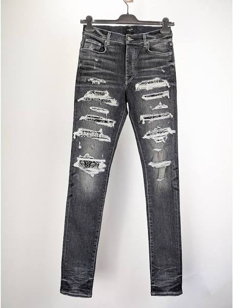 Amiri Thrasher "Grey Bandana" Black Jeans