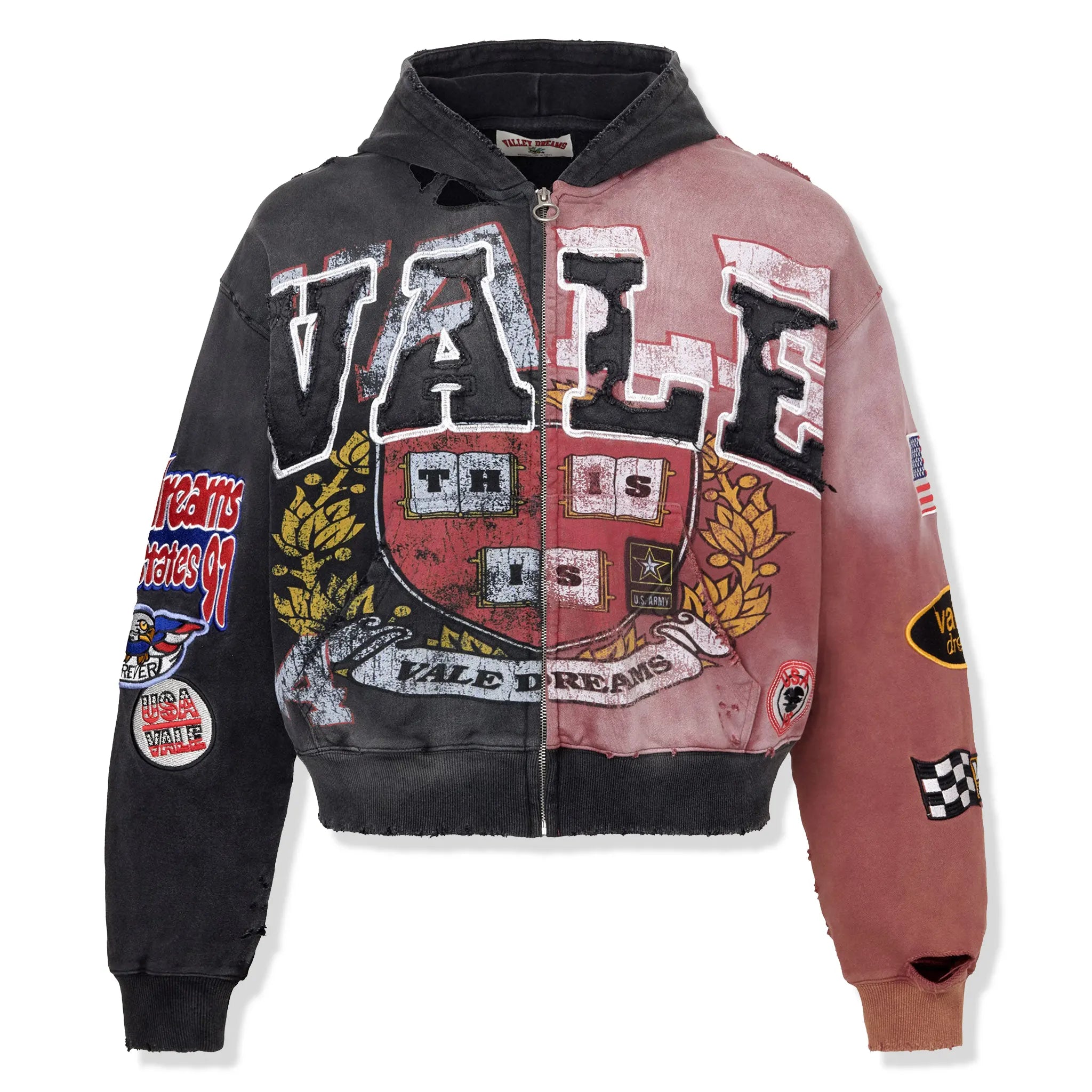 Vale Forever Two-Face Zip Up Hoodie
