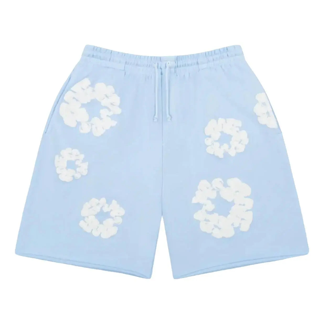 Denim Tears Cotton Wreath Shorts Powder Blue
