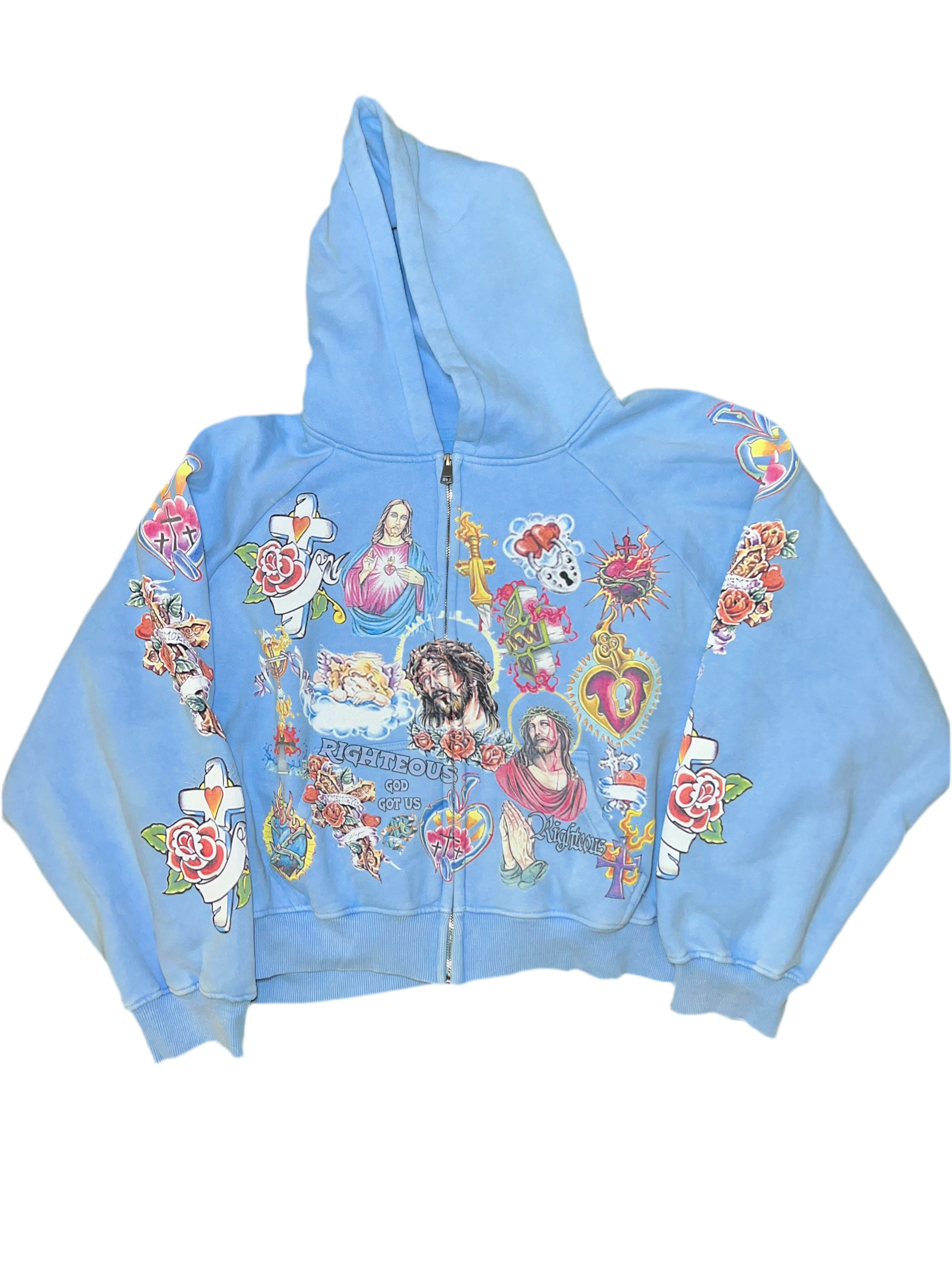 Righteous Hoodie Sky Blue