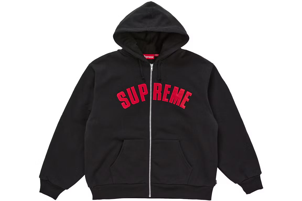 Supreme Arc Thermal Lined Zip Up Hooded Sweatshirt