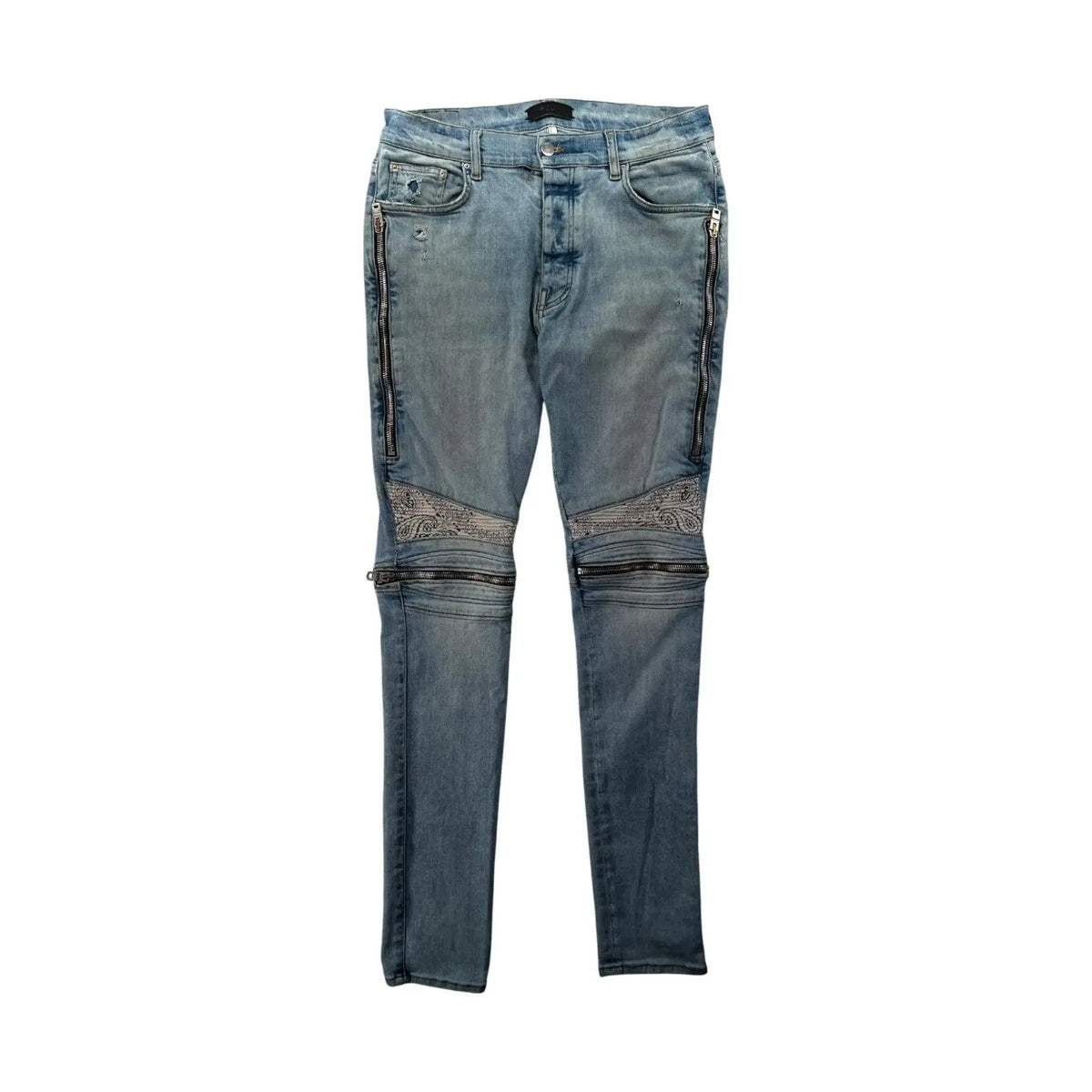 Amiri MX2 bandana light wash jeans