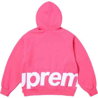 Supreme Big logo Zip Hoodie Pink