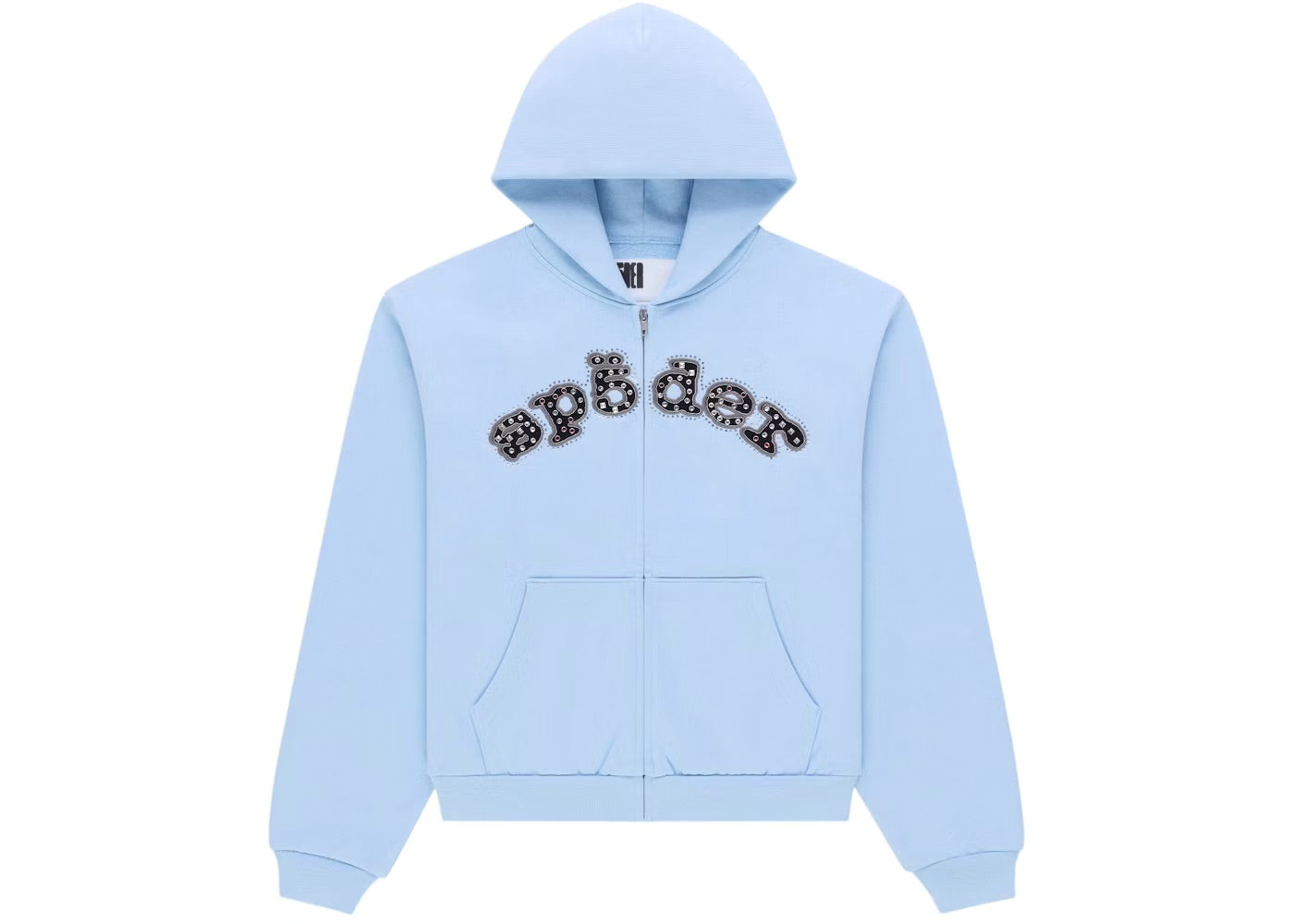 Spi5der Mixed Stone OG Logo Zip Hoodie - Rock Blue