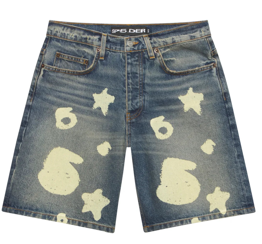 Sp5der Beluga Denim Short