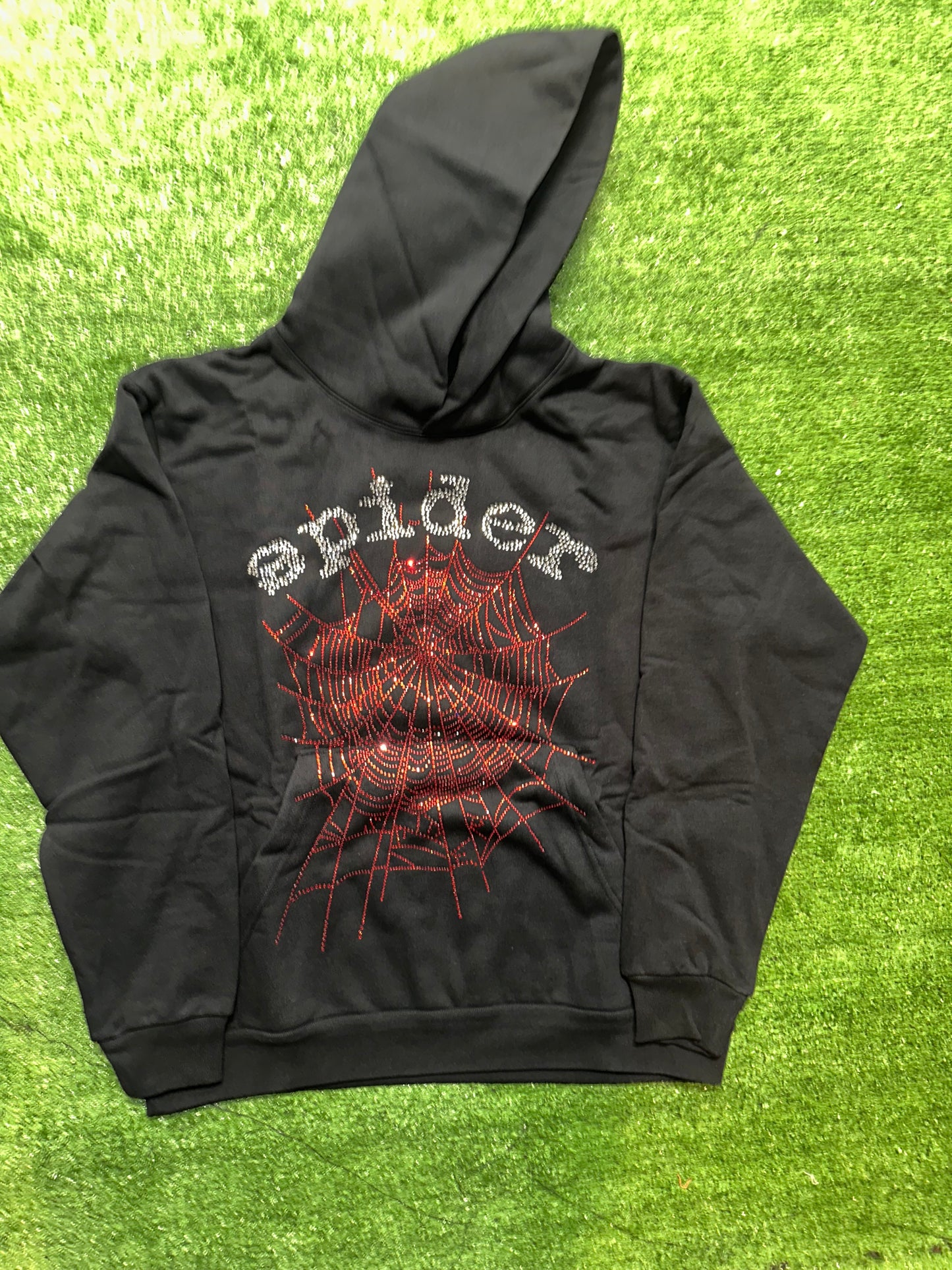 Sp5der Og Rhinestone Hoodie