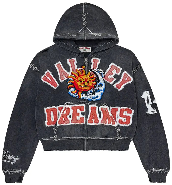 Vale Forever Sunny Zip Up Hoodie 'Black'