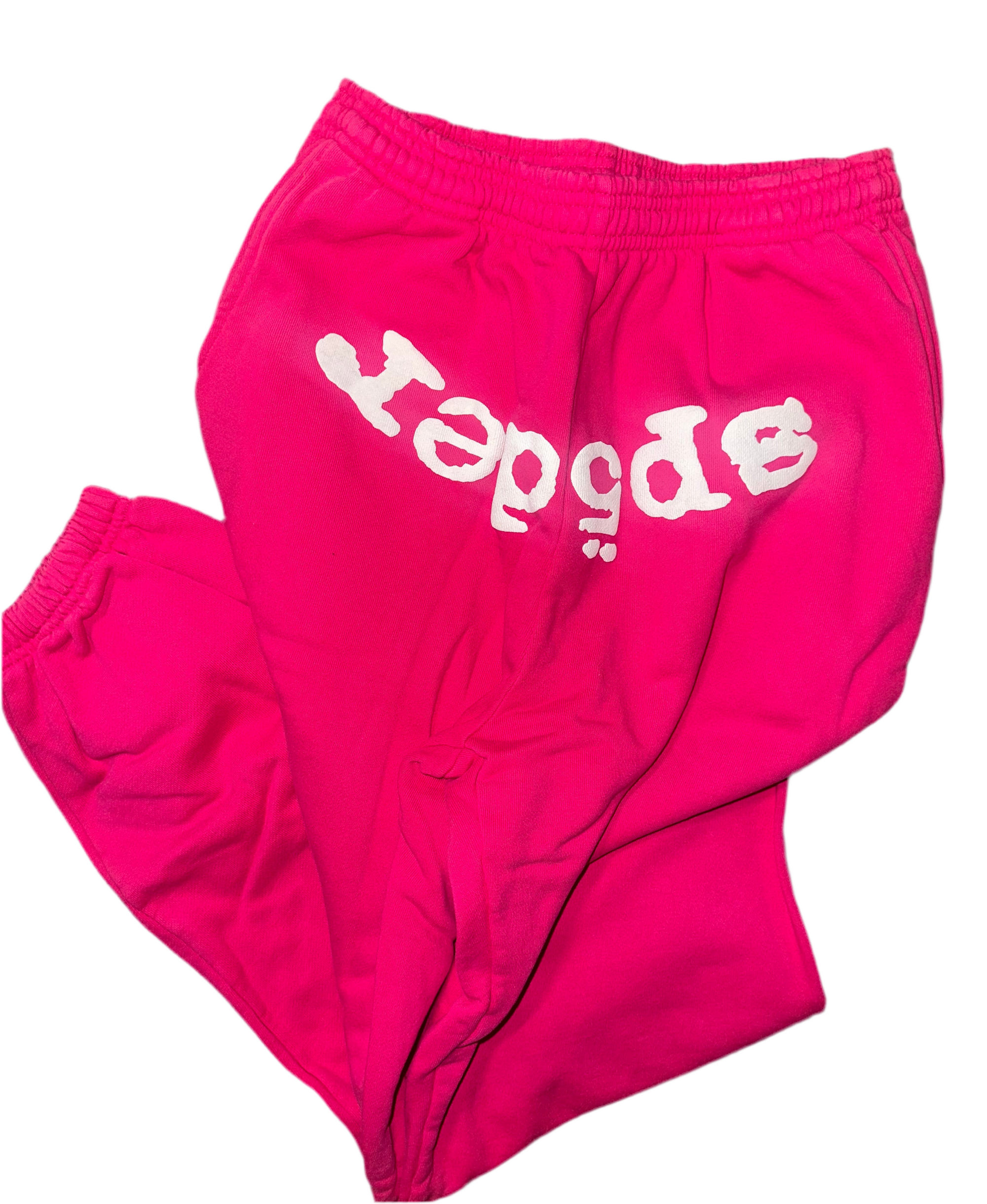 Pink Sp5der Sweatpants