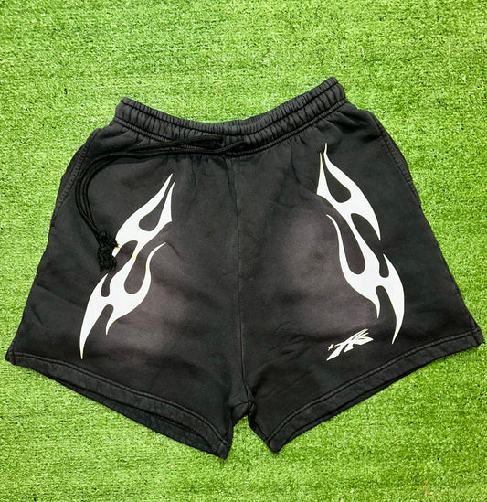 Hellstar Future Flame Shorts Black