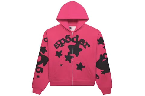 Sp5der Beluga Zip Up - Pink