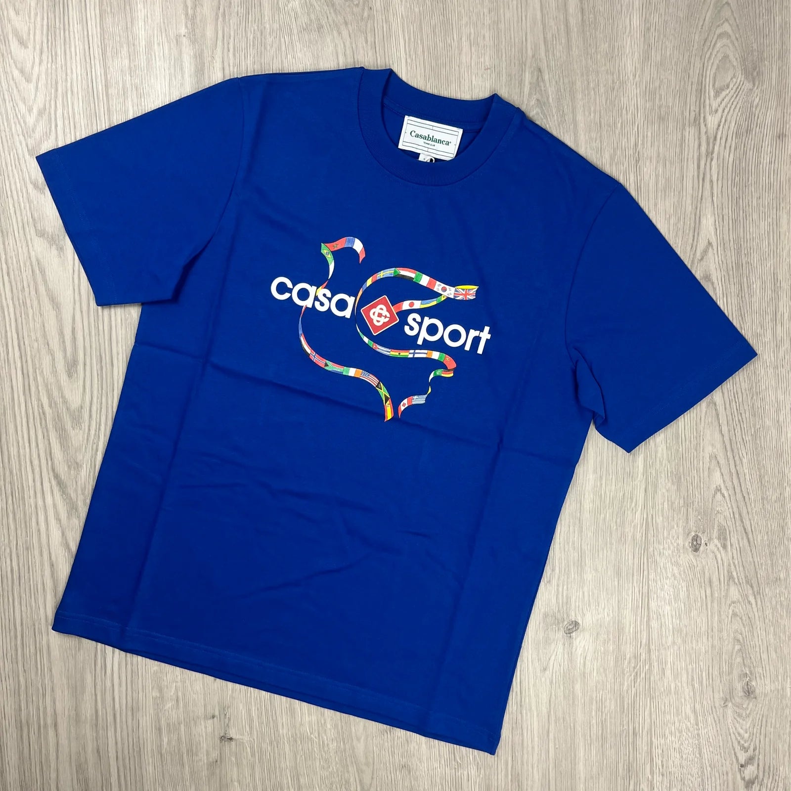 CASABLANCA GRAPHIC T-SHIRT - BLUE