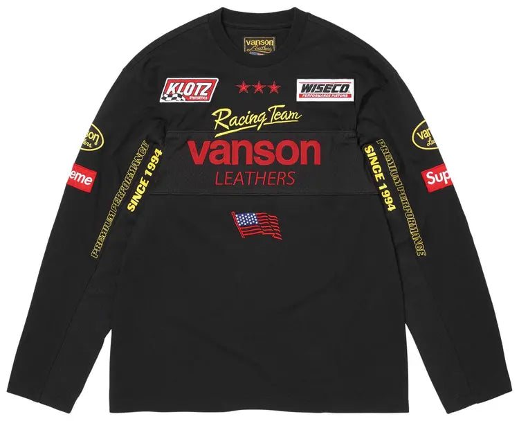 Supreme x Vanson Leathers Long-Sleeve Top 'Black’