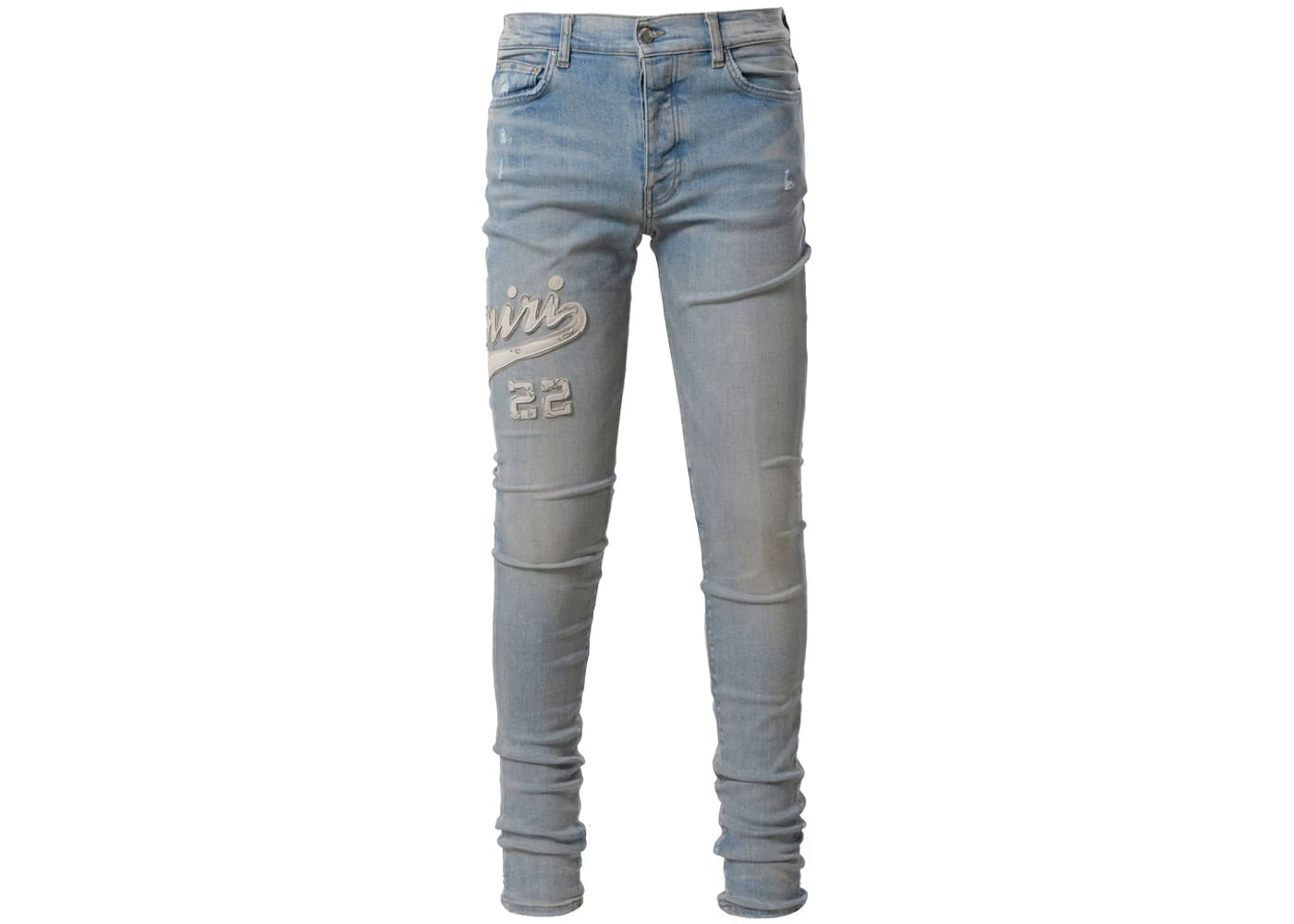 AMIRI Varsity Applique Logo Skinny Jean