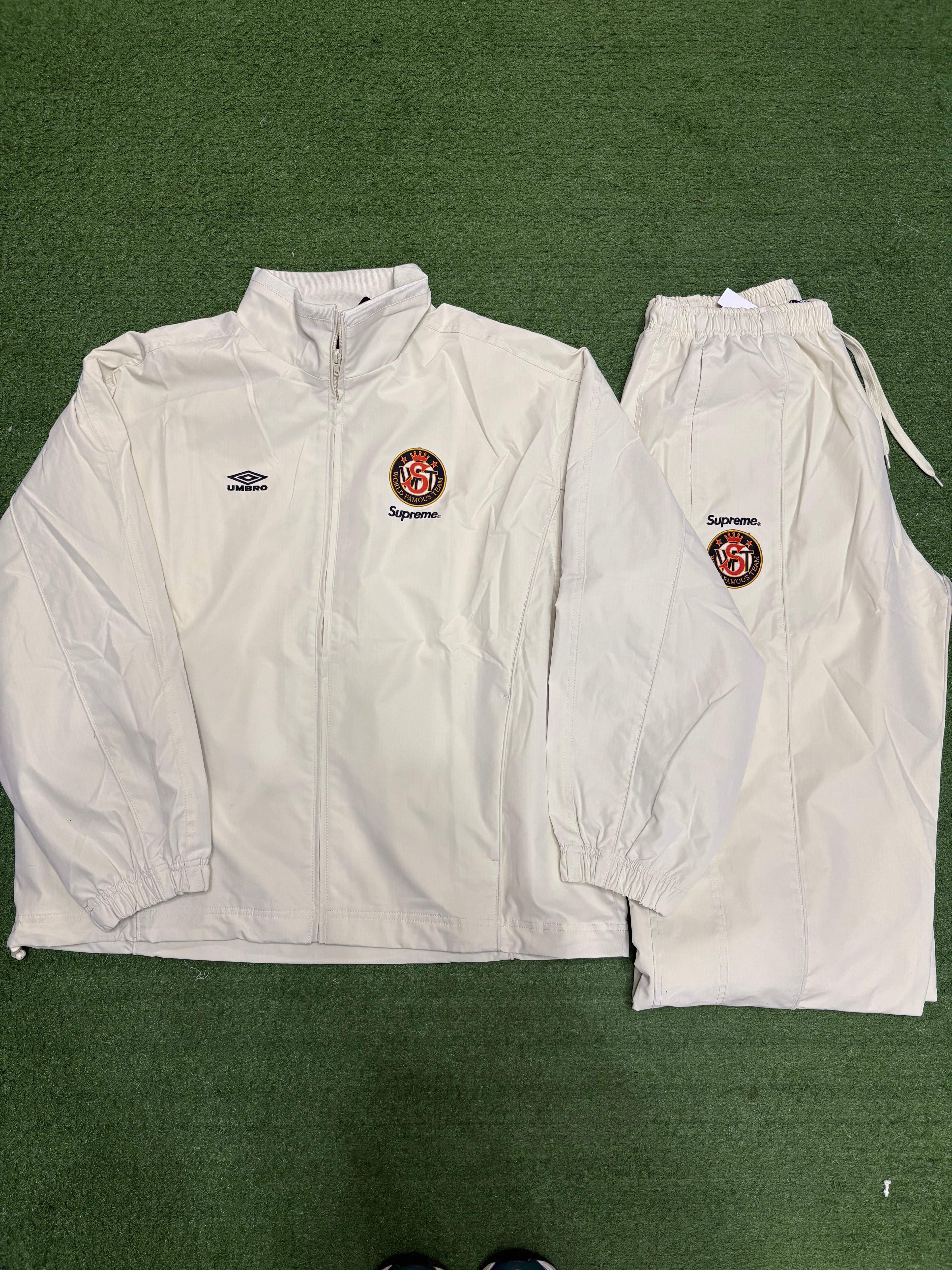 Supreme Umbro Cotton Ripstop Track Suit (SS26) Crème