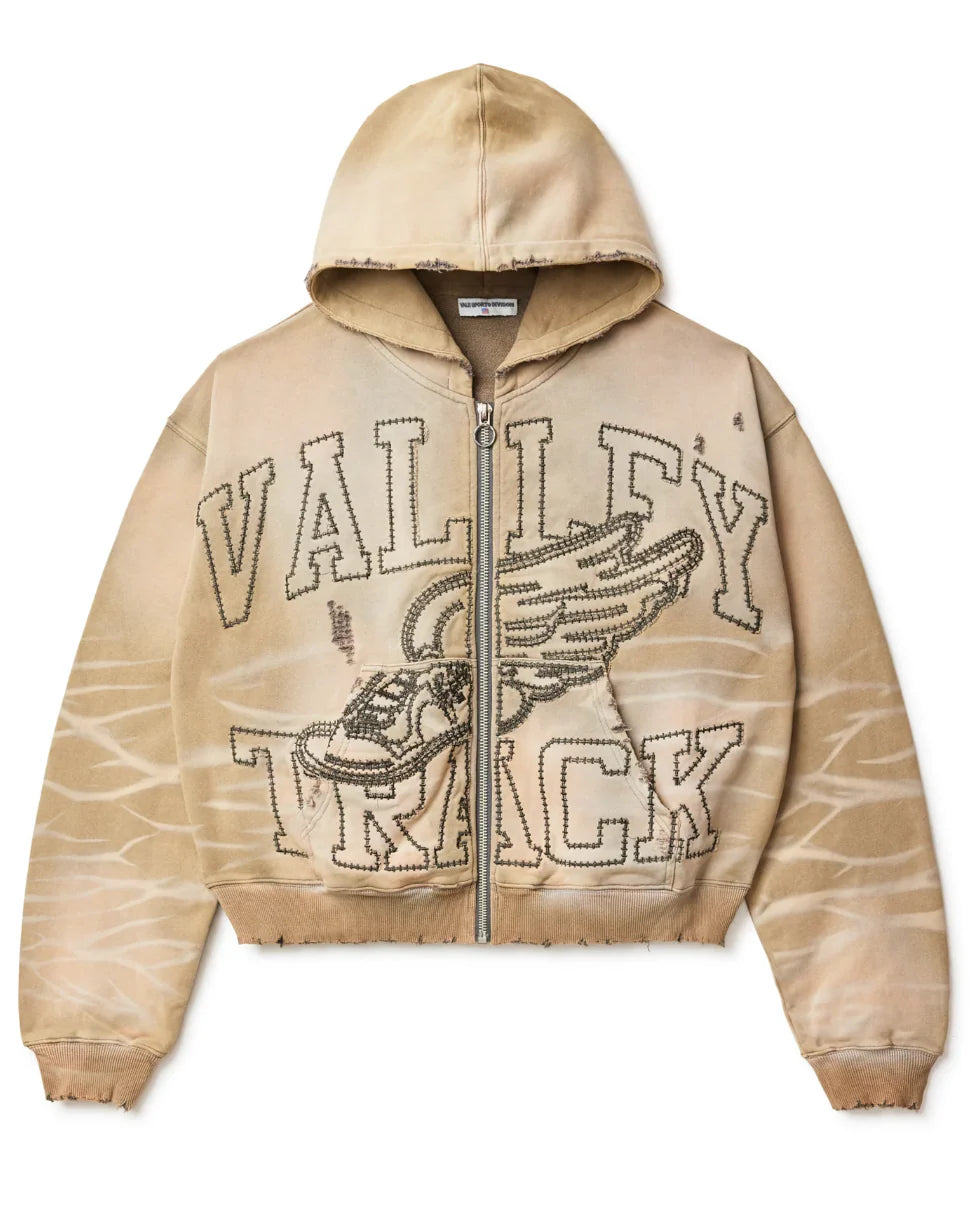 Vale Sand Garden Zip Up Hoodie