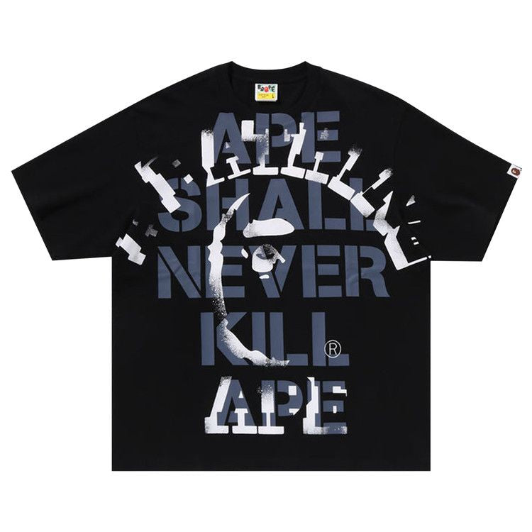BAPE Spray Print College Relaxed Fit Tee