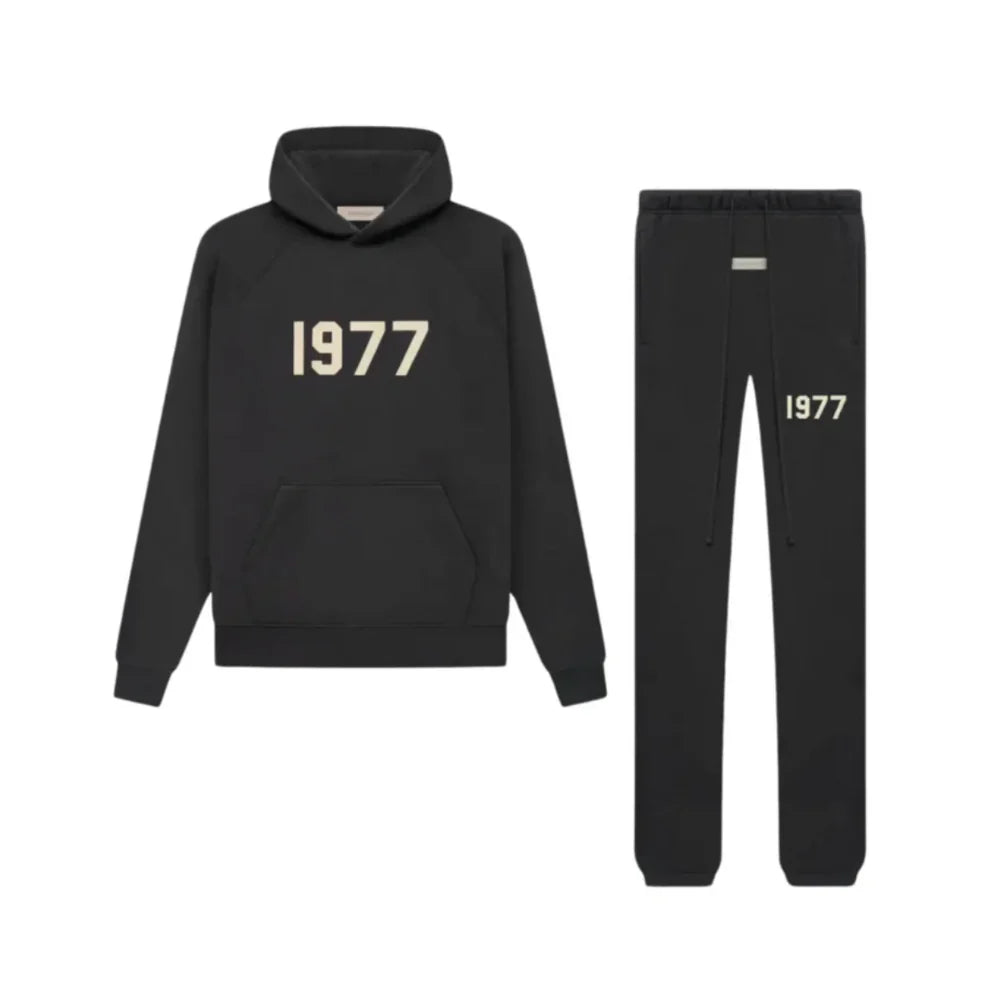 FEAR OF GOD - ESSENTIALS 1977 JOGGING SET BLACK