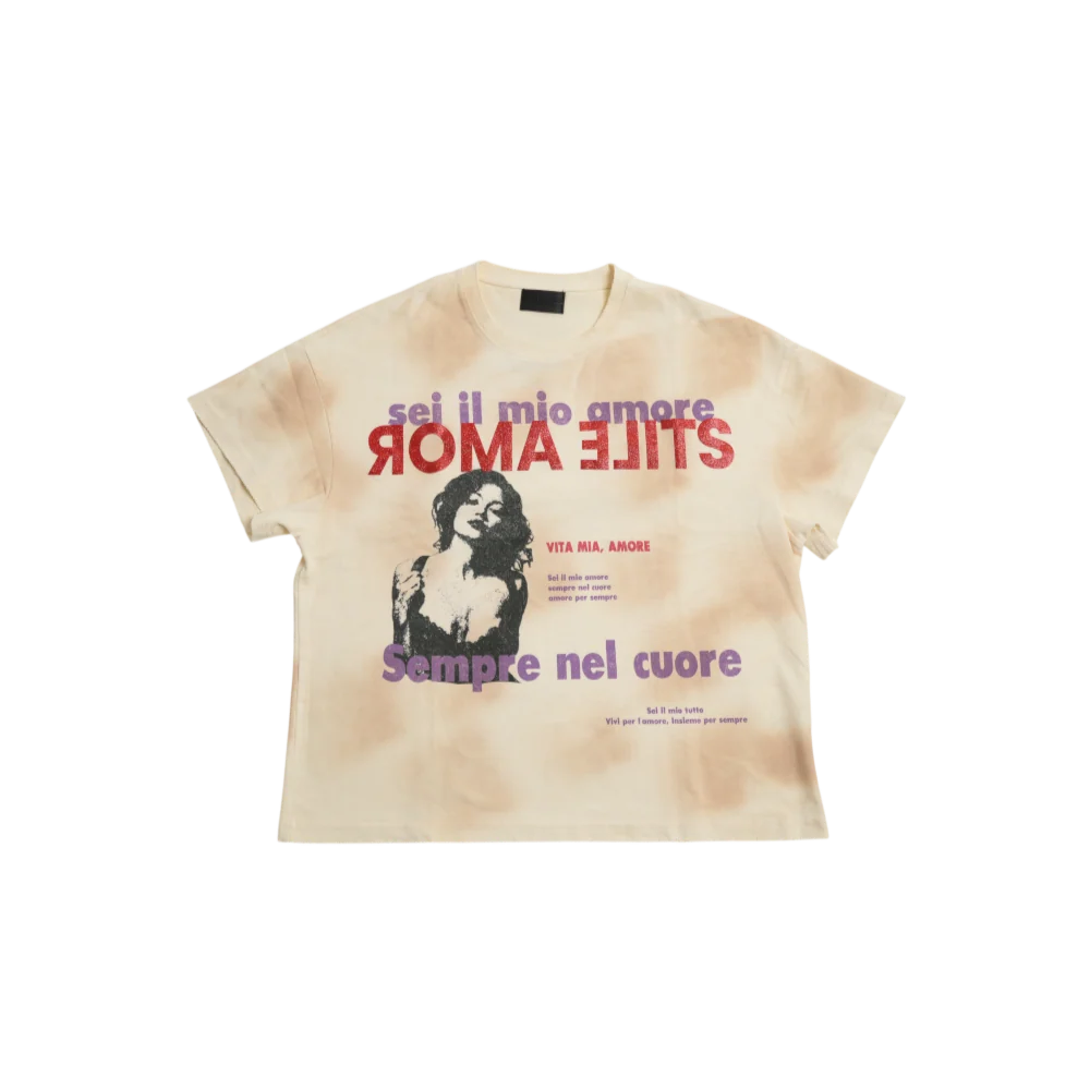 STILE DE AMOR - VITA MIA TEE CREAM - CREAM