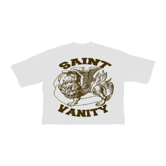 Saint Vanity Griffin Tee White/Brown