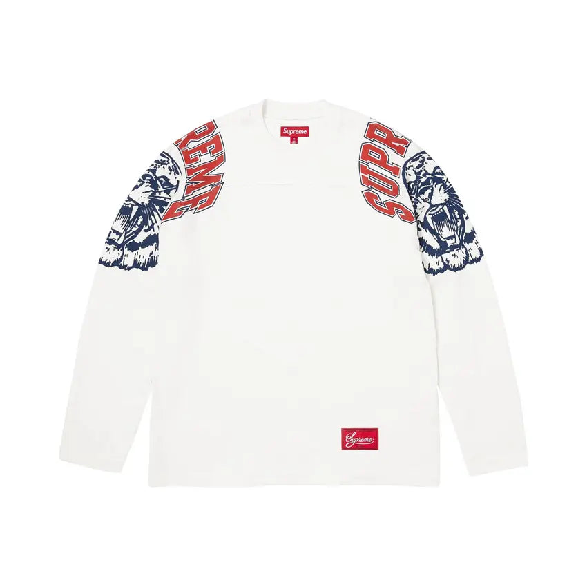 Supreme Mascot Long-Sleeve Football Top 'White'