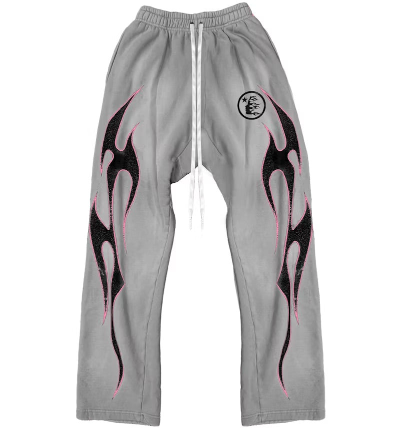 Hellstar Future Flame Sweatpants Grey