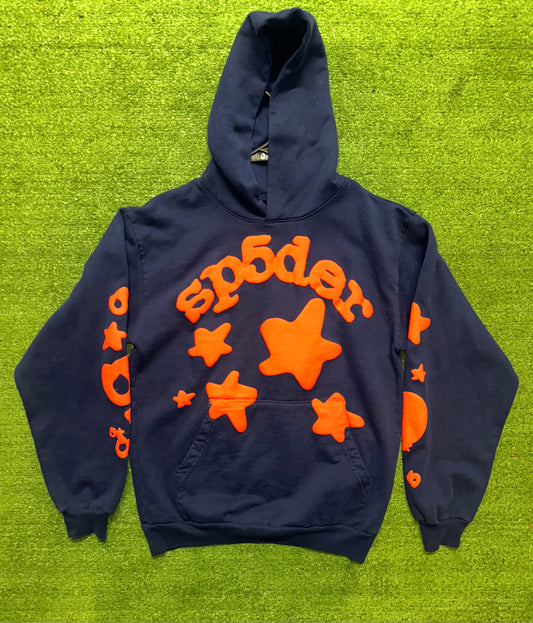 Sp5der Beluga Hoodie Navy