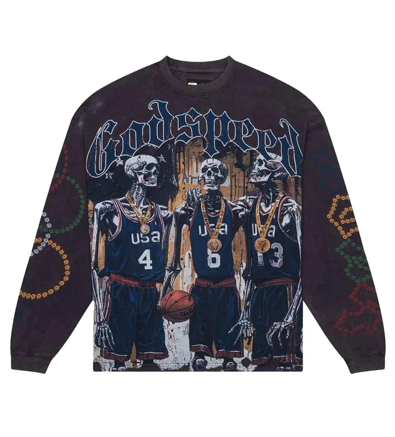 Godspeed Olympics L/S Blue Wash