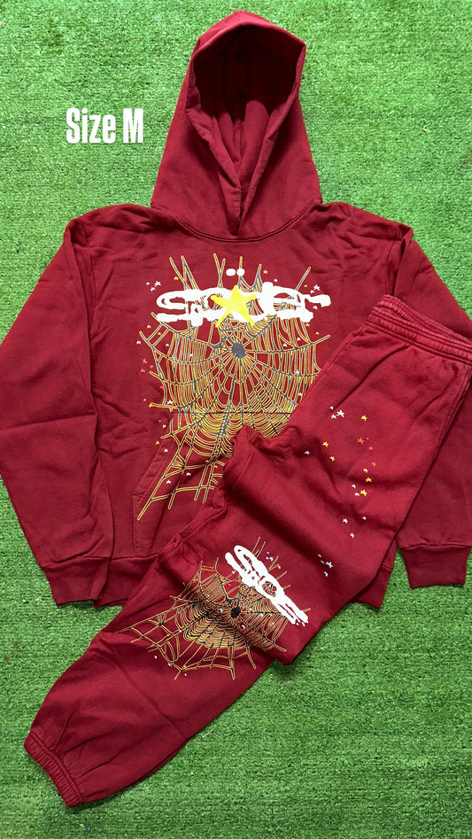 Sp5Der OG WEB Tracksuit Burgundy