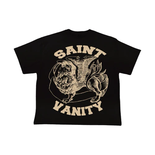 Saint Vanity Griffin T Shirt (Black/Cream)