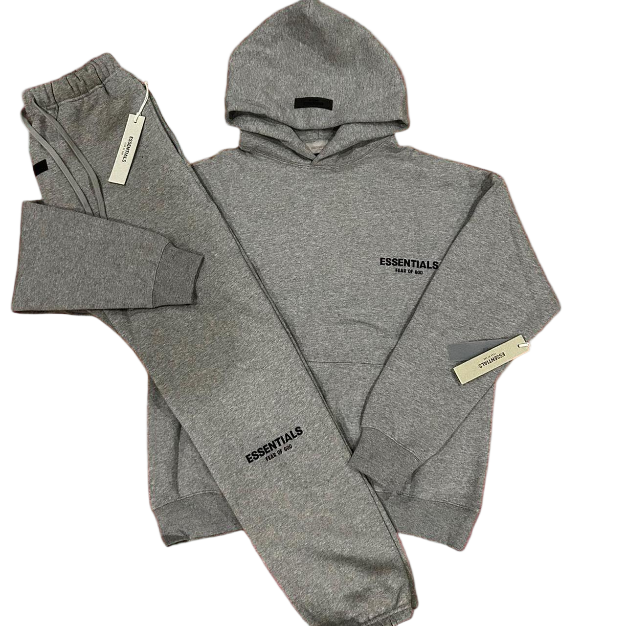 Fear of God Essentials Sweatsuit 'Light Heather Grey'