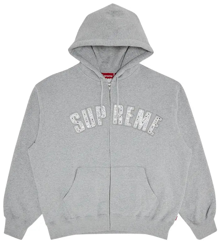 Supreme B.B Simon Zip Up Hoodie Grey