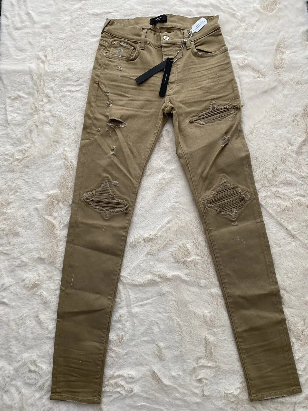 Amiri Mx1 Tan Jeans