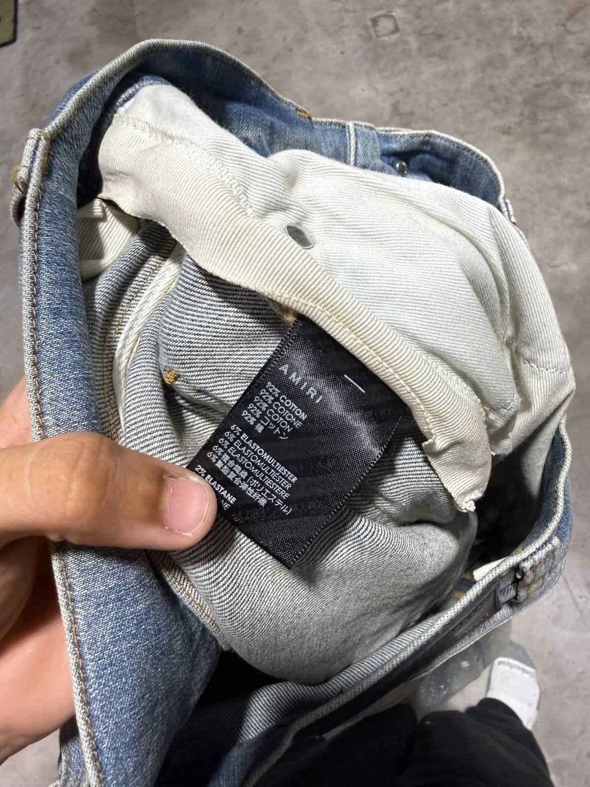 Amiri Mx1 “Green Plaid” Patch Jeans