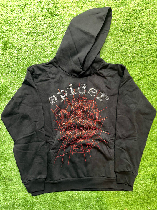 Sp5der Og Rhinestone Hoodie