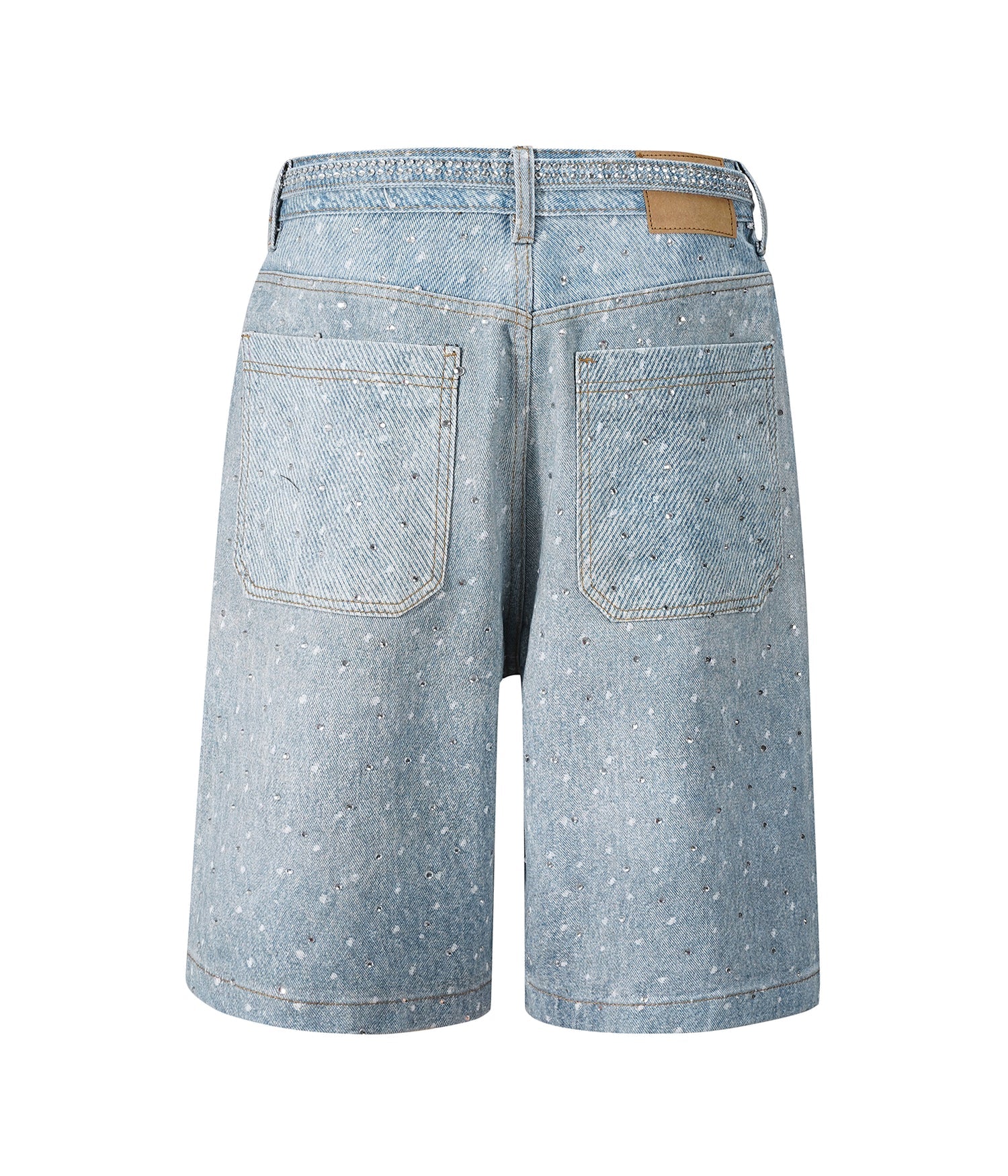 Rhinestone Denim Shorts