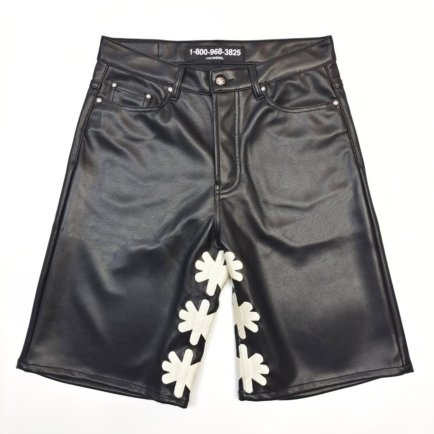 LOSTSHDWS Leather Shorts