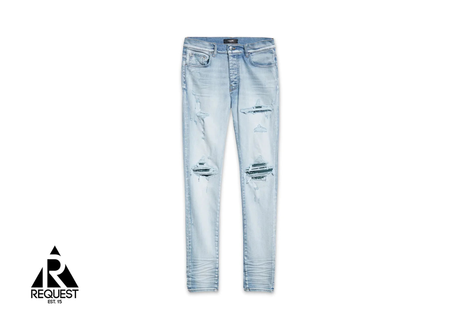 TEAL BANDANA MX1 JEANS "LIGHT INDIGO" preowned
