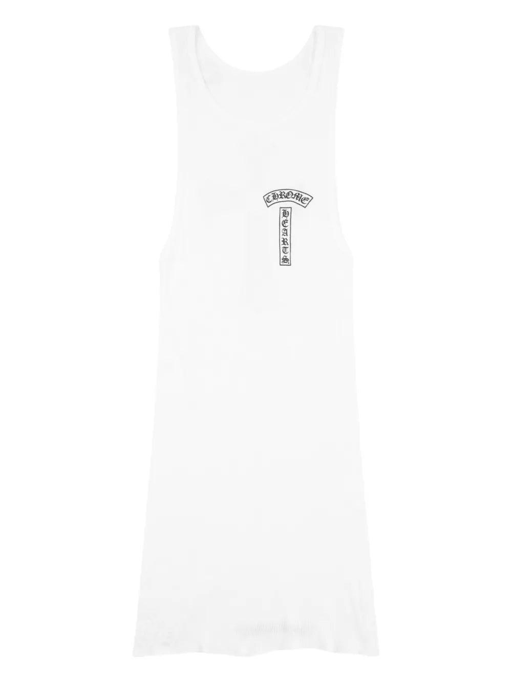 Chrome Heart T Bar Cross Ribbed Tank