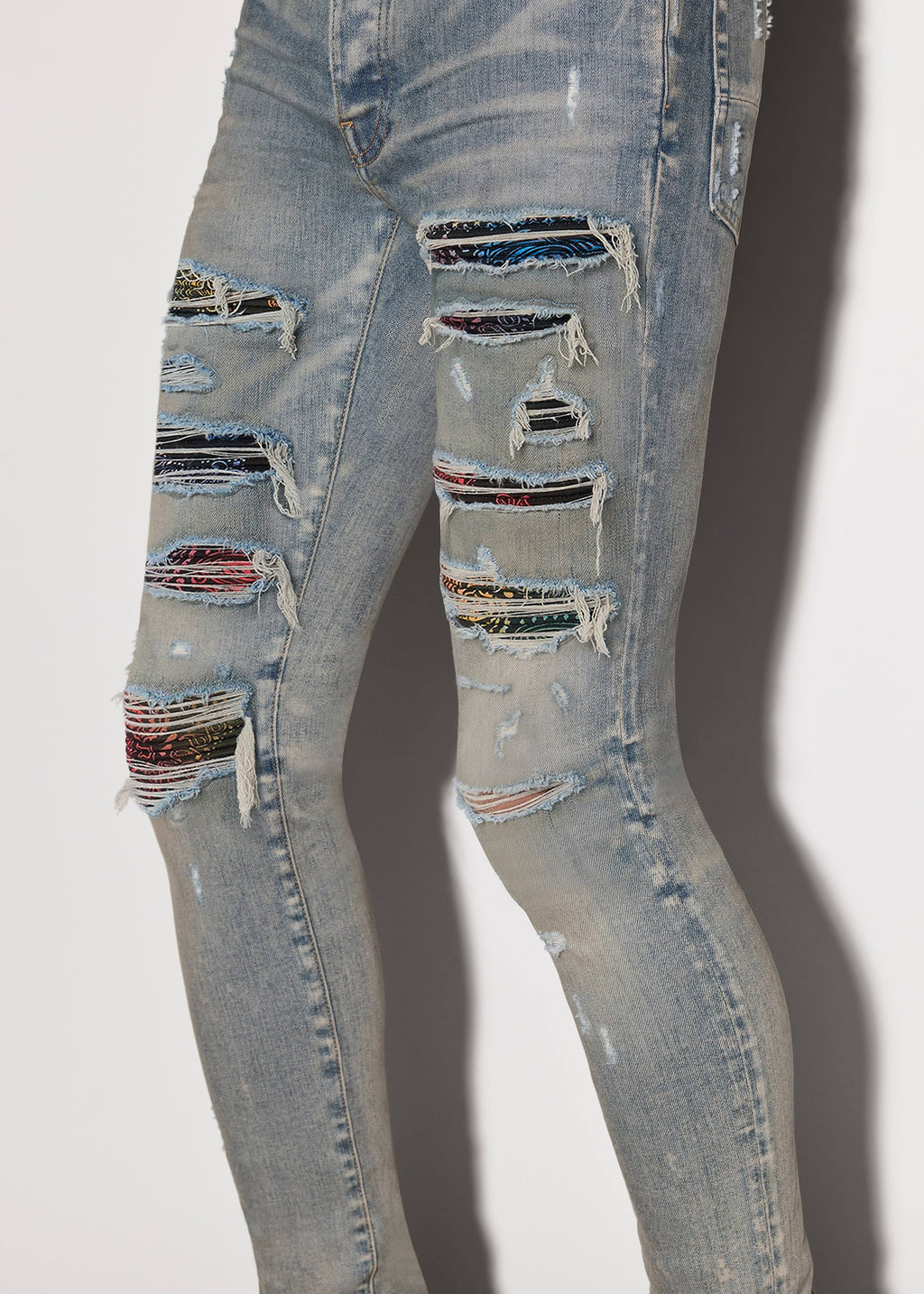 AMIRI Rainbow Paisley Thrasher Jeans