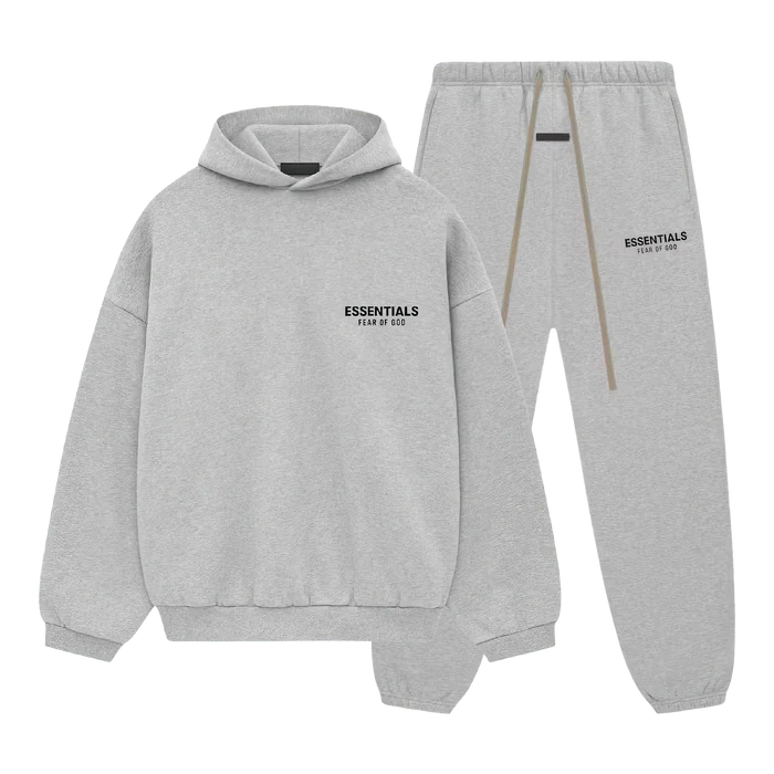 Fear of God Essentials Sweatsuit 'Light Heather Grey'