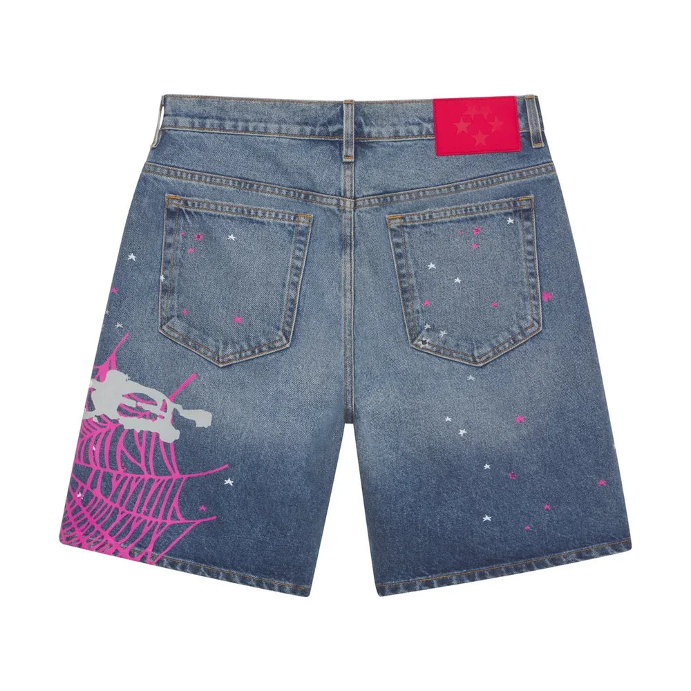 Sp5der Heavy Web Denim Jorts