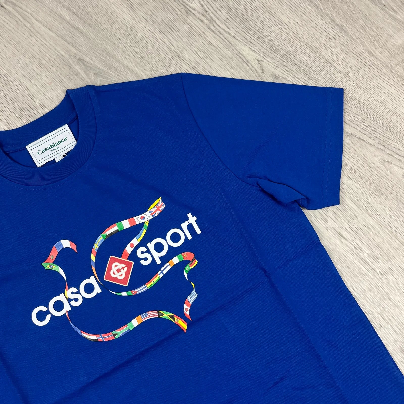 CASABLANCA GRAPHIC T-SHIRT - BLUE