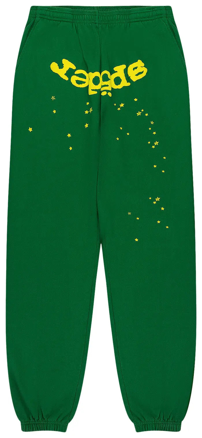 Sp5der Star OG Web V2 Sweatpants Green