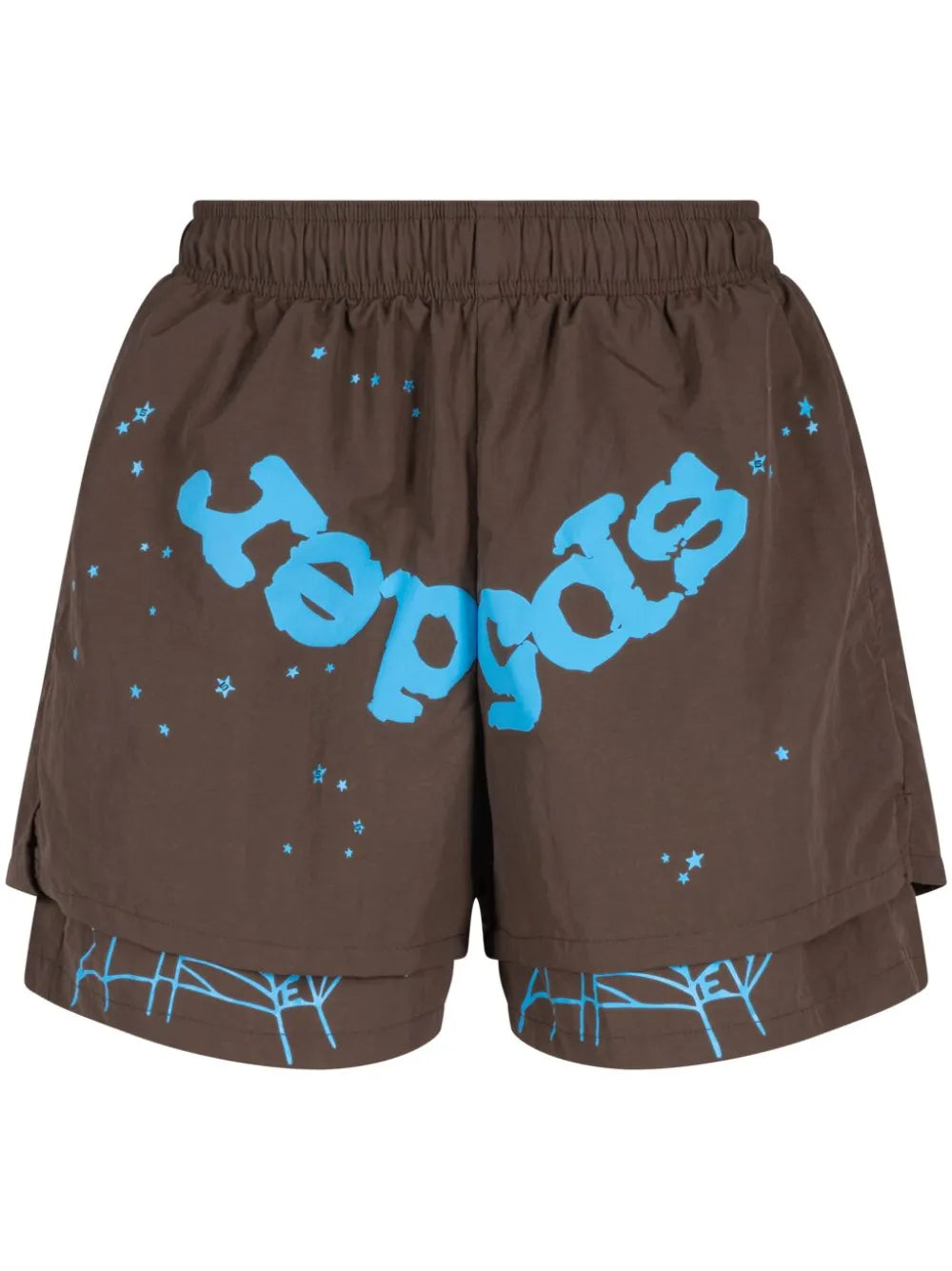 Sp5der OG Web double-layer shorts
