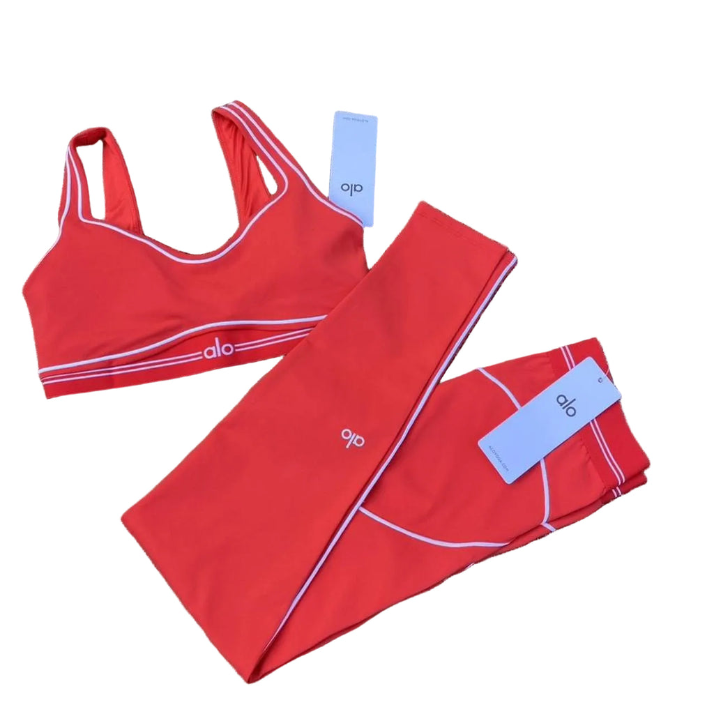 ALO Bright Red 2 Piece Set