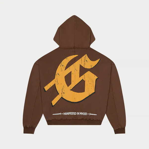 Godspeed “Chrome Liberty” Zip Hoodie Brown
