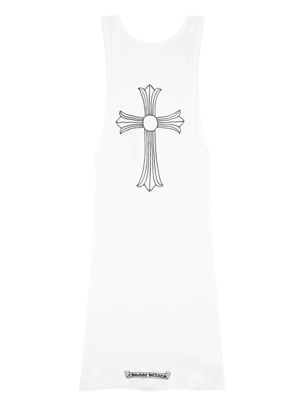 Chrome Heart T Bar Cross Ribbed Tank