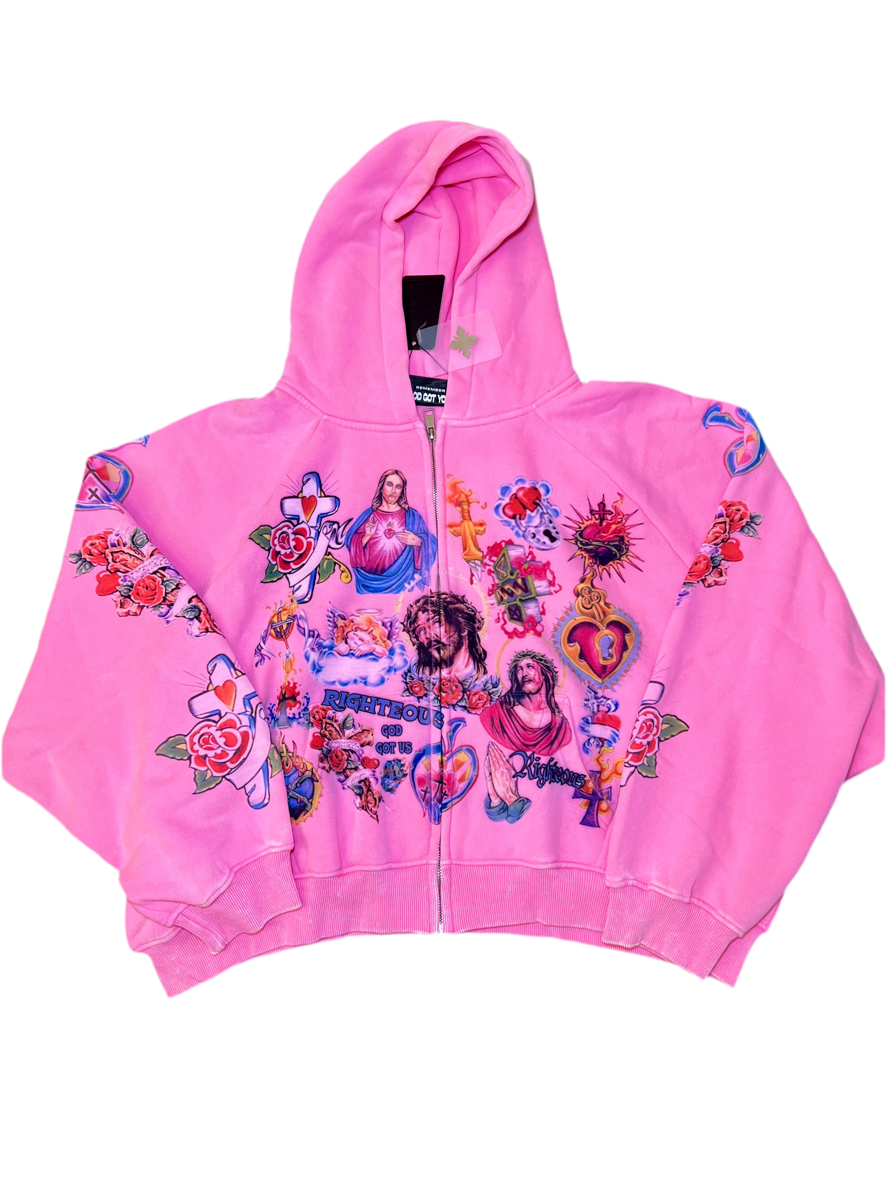 Righteous Hoodie  (Pink)