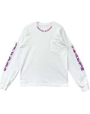 Chrome Hearts Purple Neck Scripted Long Sleeve