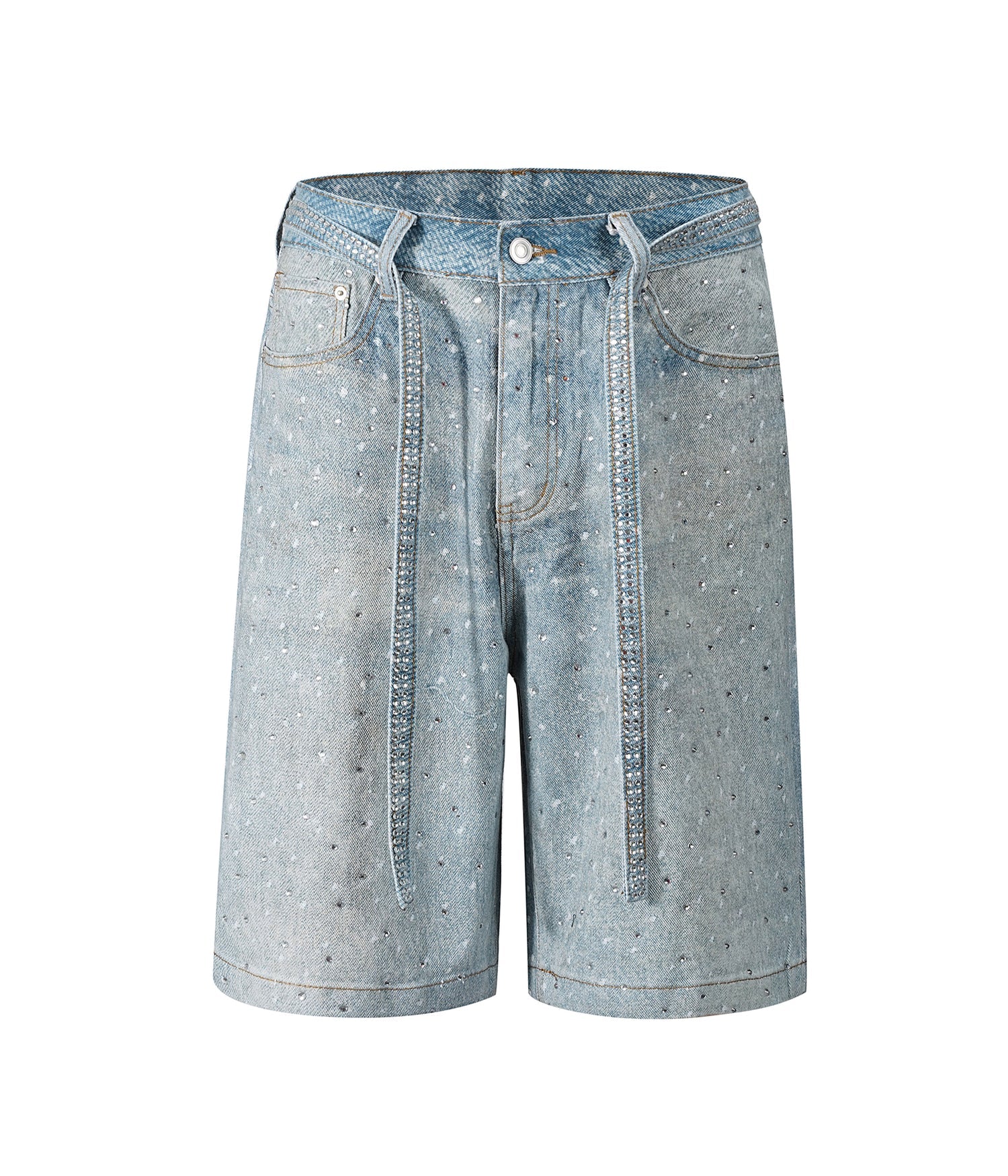 Rhinestone Denim Shorts